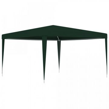 Cort de petrecere profesional, verde, 4 x 4 m, 90 g/m²