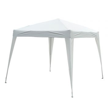 Outsunny Gazebo Pop-up Impermeabil Alb, 3x3m