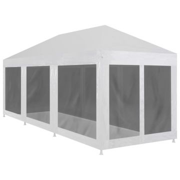vidaXL Cort de petrecere cu 8 pereți din plasă, 9 x 3 m