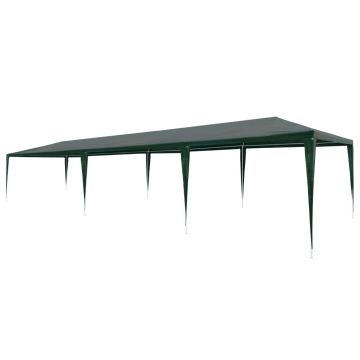 vidaXL Cort de petrecere, verde, 3 x 9 m, PE