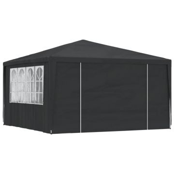 vidaXL Cort petrecere profesional cu pereți laterali verde 4x4m 90g/m²