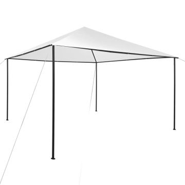 vidaXL Pavilion, alb, 4x4x3 m, 180 g/m²