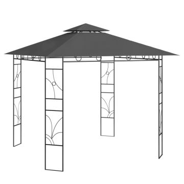 vidaXL Pavilion, antracit, 3x3x2,7 m, 160 g/m²