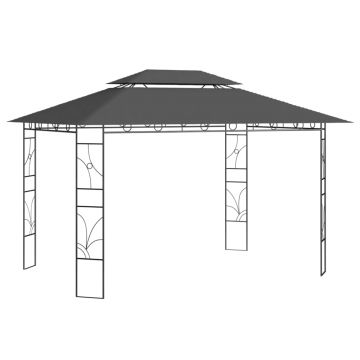 vidaXL Pavilion, antracit, 4x3x2,7 m, 160 g/m²