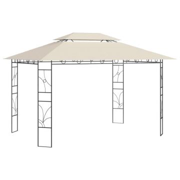 vidaXL Pavilion, crem, 4x3x2,7 m, 160 g/m²