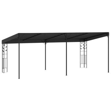 vidaXL Pavilion de perete, antracit, 6 x 3 x 2,5 m