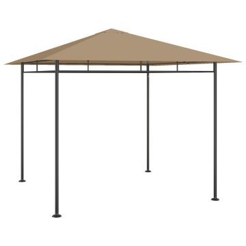 vidaXL Pavilion, gri taupe, 3x3x2,7 m, 180 g/m²