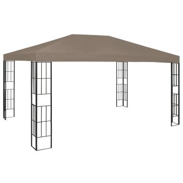 vidaXL Pavilion, gri taupe, 4 x 3 m