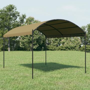 vidaXL Pavilion, gri taupe, 4x3x2,6 m, 180 g/m²