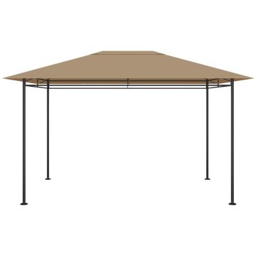 vidaXL Pavilion, gri taupe, 384x281x270 cm, 180 g/m²
