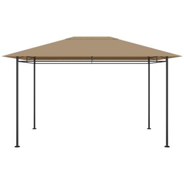 vidaXL Pavilion, gri taupe, 384x281x270 cm, 180 g/m²