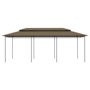 vidaXL Pavilion, gri taupe, 600 x 298 x 270 cm, 180 g/m²