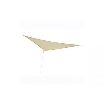 Copertina solara forma triunghiulara, HDPE, Crem, 6x6x6 m Copertina solara forma triunghiulara, HDPE, Crem, 6x6x6 m