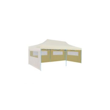 Cort de petrecere pliabil pop-up, crem, 3 x 6 m