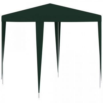 Cort de petrecere profesional, verde, 2 x 2 m