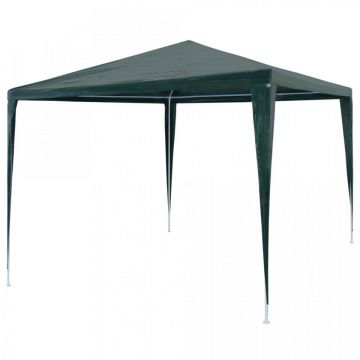 Cort de petrecere, verde, 3 x 3 m, PE