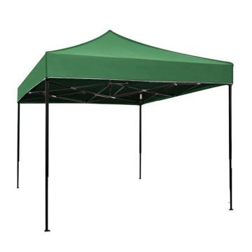 Cort pavilion metalic pentru gradina, evenimente, impermeabil anti soare dimensiune 3x3 metri / CC 9849_verde