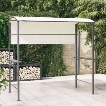 Pavilion cu acoperiș, crem, 220x110x200 cm