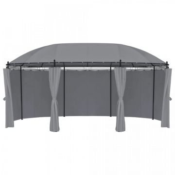 Pavilion cu perdele, antracit, 520x349x255 cm