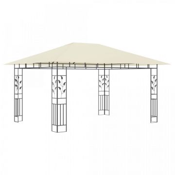 Pavilion cu plasă anti-țânțari, crem, 4x3x2,73 m, 180 g/m²