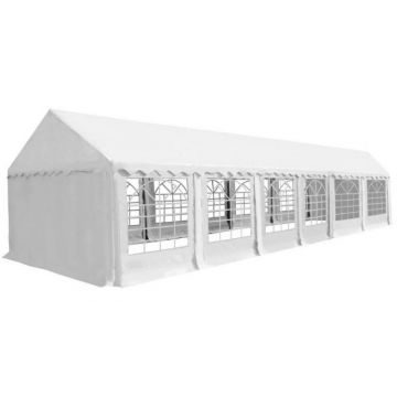 Pavilion de grădină PVC 6 x 12 m alb