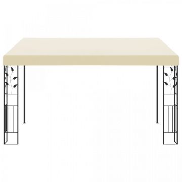 Pavilion de perete, crem, 4 x 3 x 2,5 m
