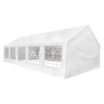 Pavilion pentru petreceri, 10 x 5 m, Alb