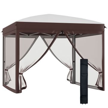 Pavilion pliabil Outsunny, geanta de transport, inaltime reglabila 3x3m | Aosom Romania