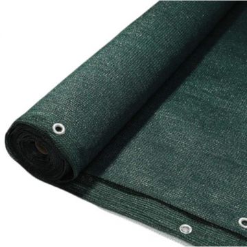 Plasa umbrire 1.5 x 50 m, cu grad protectie de 100%, verde, pentru gard