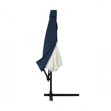 Prelata umbrela soare, Albastru, Fermoar, 3.5m