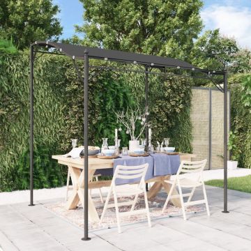 vidaXL Copertină, antracit, 2x2,3 m, 180 g/m², material textil și oțel