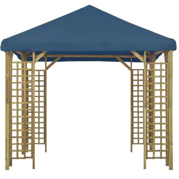 vidaXL Pavilion, albastru, 3 x 3 m (310032+47708)