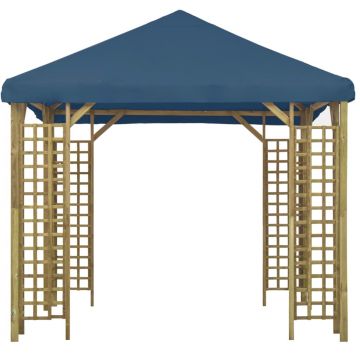 vidaXL Pavilion, albastru, 3 x 3 m (310032+47712)