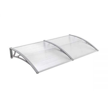Copertina de usa, gri transparent, accesorii montaj inclus, Maprofi - 240x80 cm Copertina de usa, gri transparent, accesorii montaj inclus, Maprofi - 240x80 cm