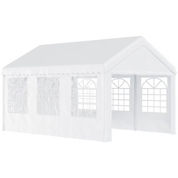 Outsunny Foisor de gradina si Exterior Marchiza pentru Petreceri Nunta si Cadru din Otel 6 x 4 m | Aosom Romania