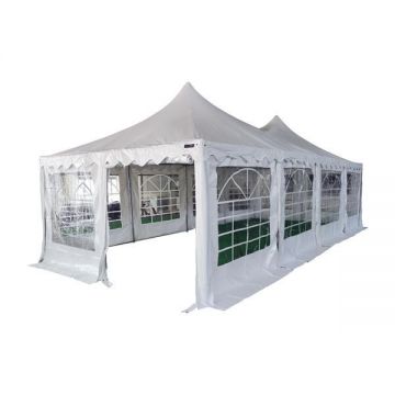 Pagoda 4x8m 500 G/m² Pvc, Alb - Corturi24