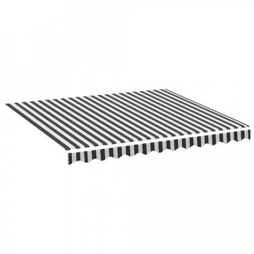 Pânză de rezervă copertină, antracit și alb, 3x2,5 m