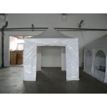 Pavilion Pliabil Professional Aluminiu 50 mm, fara ferestre, PVC 620 gr /m², alb, ignifug, 3x3 m - Corturi24