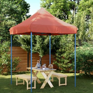 vidaXL Cort de petrecere pliabil Pop-Up, 200x200x306 cm, teracotă