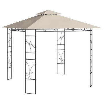 vidaXL Pavilion, crem, 3x3x2,7 m, 160 g/m²