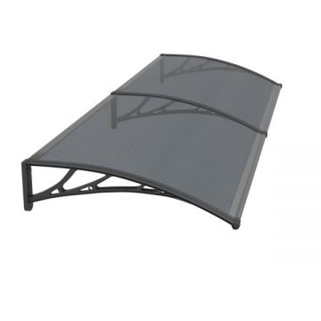 Copertina Premium de usa 240x80cm, brate negre, placa 6mm intreaga antracit