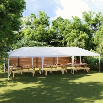 Cort de petrecere, alb, 4 x 9 m