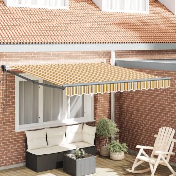 marchiză retractabilă automată Dungi colorate 350x250 cm