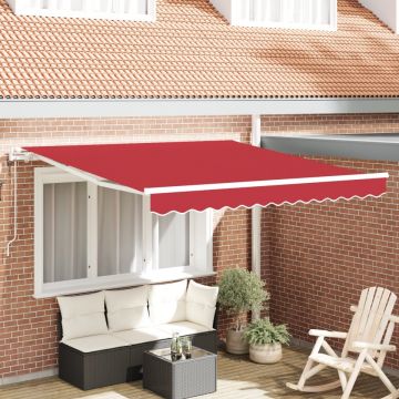 Marchiză retractabilă automată roșie 300x250 cm, Material de înlocuire pentru marchiză de 3x2.5 m roșie