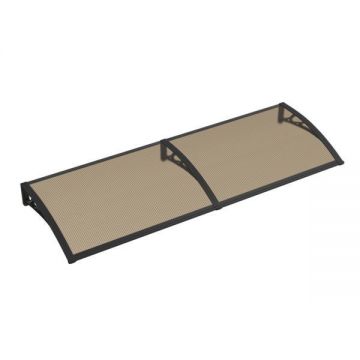 Copertina Premium de usa 200x120cm, brate negre, placa 6 mm intreaga bronz