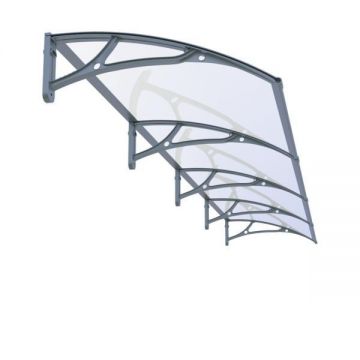 Copertina Pro Alu+Plexiglas de usa, negru transparent, Maprofi - 400x80 cm