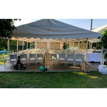 Cort Evenimente Economy, PVC alb, 6x20m - Corturi24 Cort Evenimente Economy, PVC alb, 6x20m - Corturi24