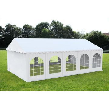 Cort Evenimente Professional, PVC ignifug alb, 4X10 m - Corturi24 Cort Evenimente Professional, PVC ignifug alb, 4X10 m - Corturi24