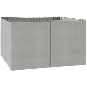 Outsunny 4 pereti laterali pentru pavilion de gradina tonela rigida 300 x 400 cm protejeaza impotriva ploii vantului soarelui gri | Aosom Romania Outsunny 4 pereti laterali pentru pavilion de gradina tonela rigida 300 x 400 cm protejeaza impotriva ploii vantului soarelui gri | Aosom Romania