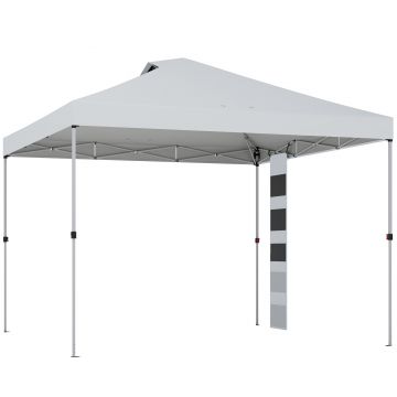 Outsunny Pavilion 3x3 m Pop-Up cu Buzunare, UPF 50+, cu Saci de Nisip și Geantă cu Roți | Aosom Romania